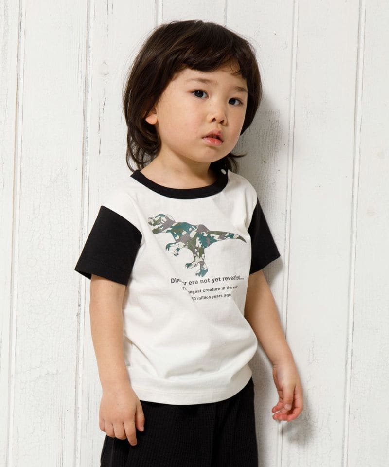 ベビーサイズ綿100％迷彩柄恐竜プリント動物シリーズTシャツ